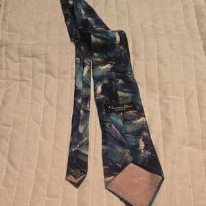 Dior Abstract Blue and Green Men's Tie
